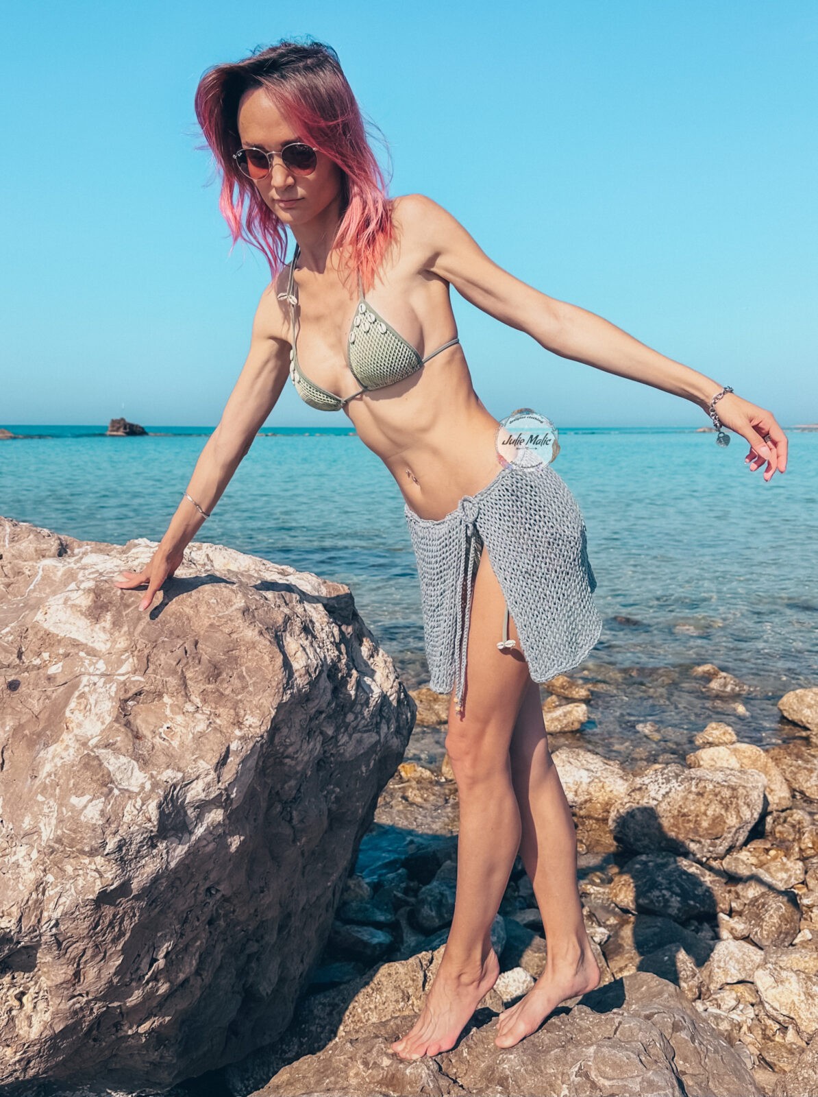 US$21.32-Yiiciovy Women Bikini Cover Ups Bikini Shawl Skirts Summer Casual  Fishnet Cutout Swimsuit Sarong Beach Wrap Skirt With T-Description